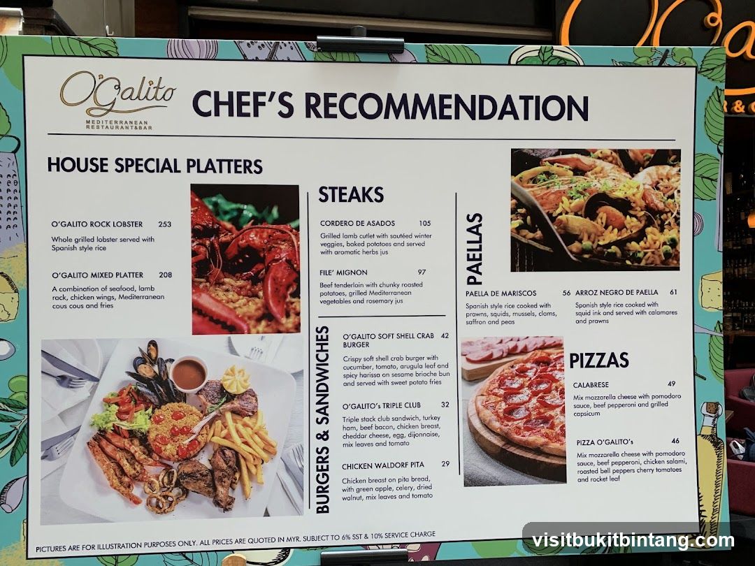 O'Galito Chef's Recommendation