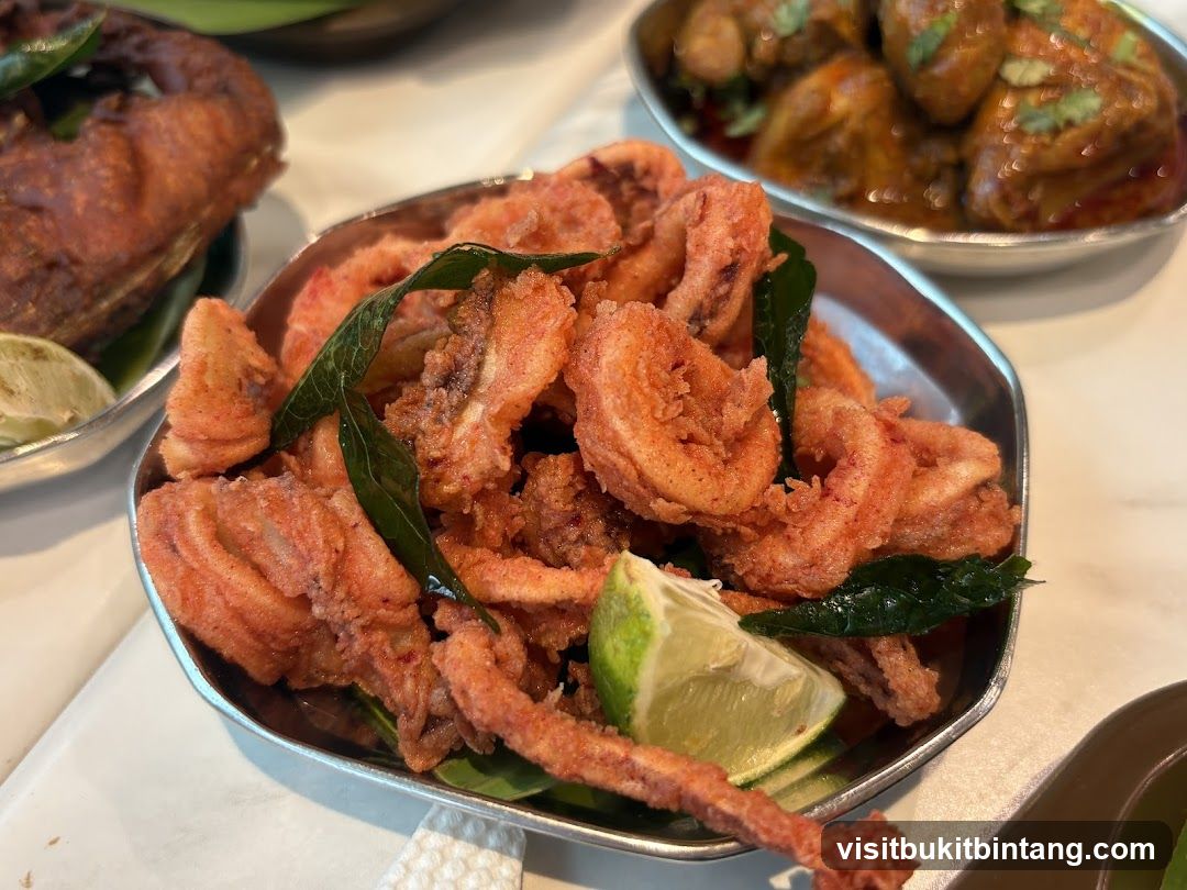 Fried Calamari and Other Dishes