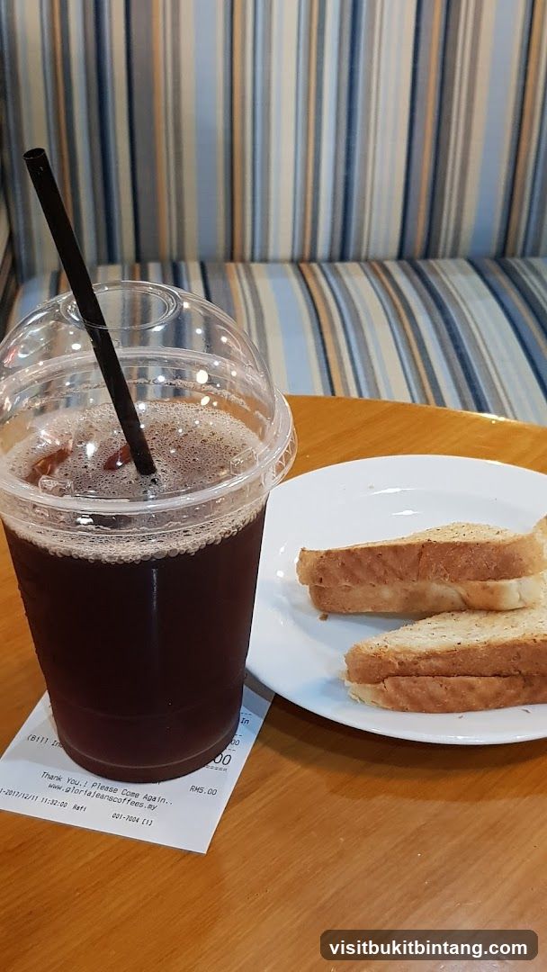 Iced Coffee and Sandwich