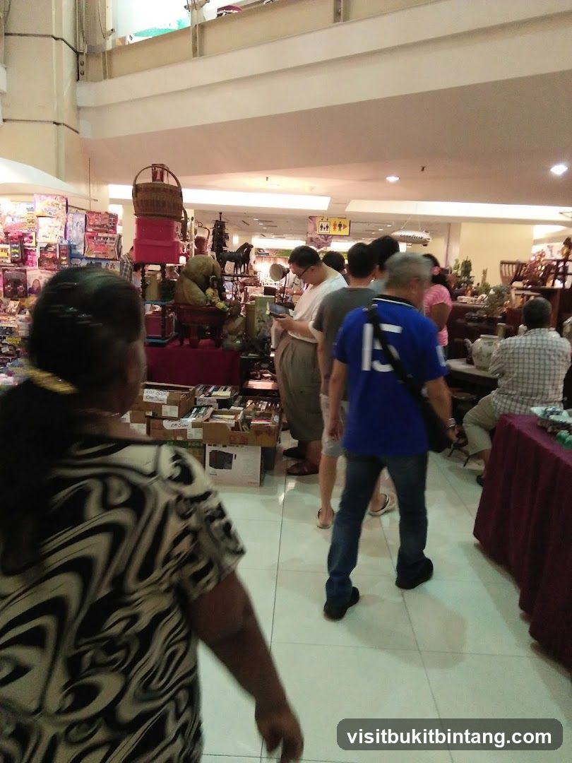 Indoor market with various stalls