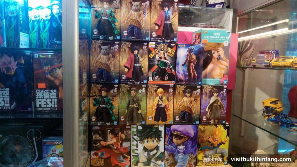 Anime and Collectible Figures Display