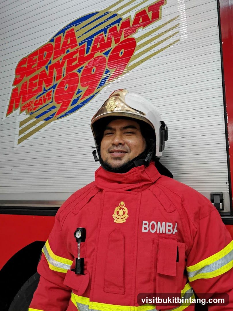 Firefighter in uniform