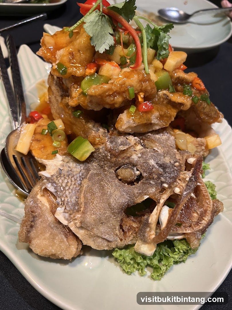 Whole Fried Fish with Sweet and Sour Sauce