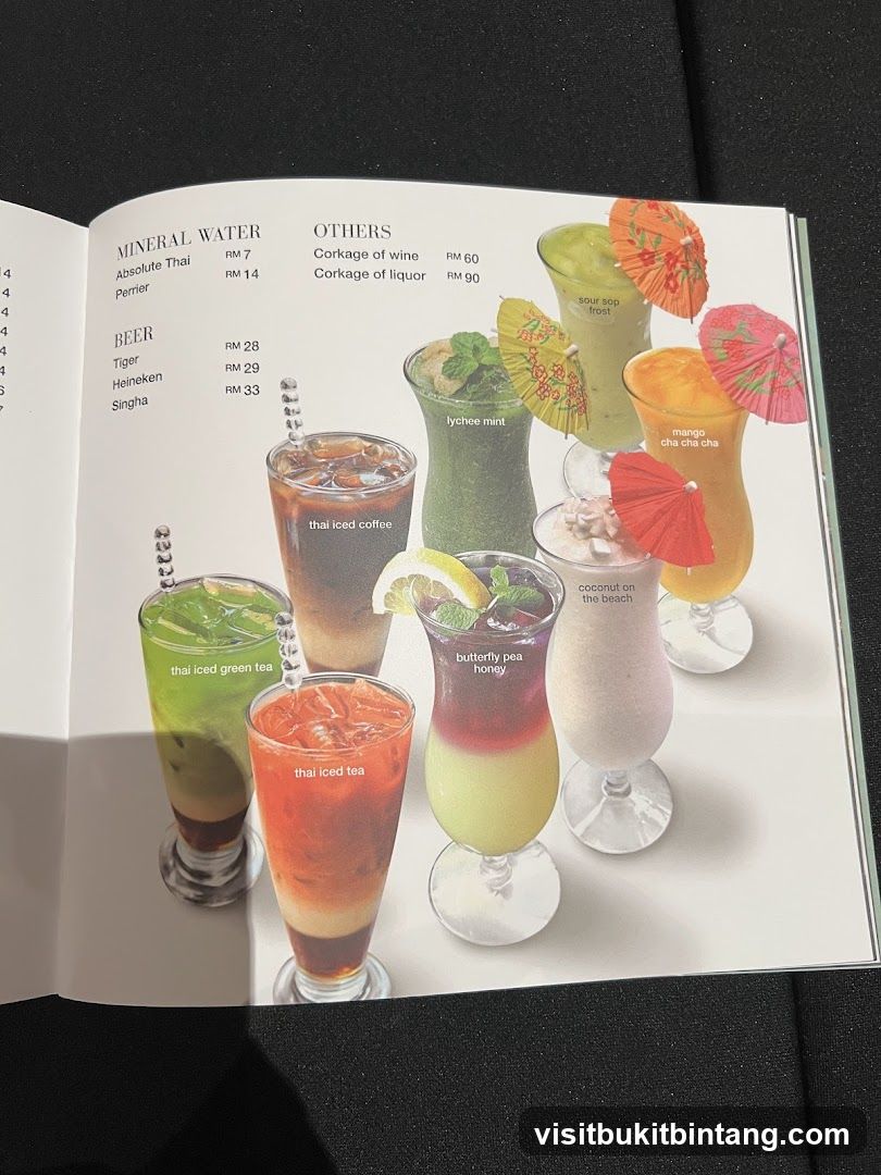 Drinks Menu