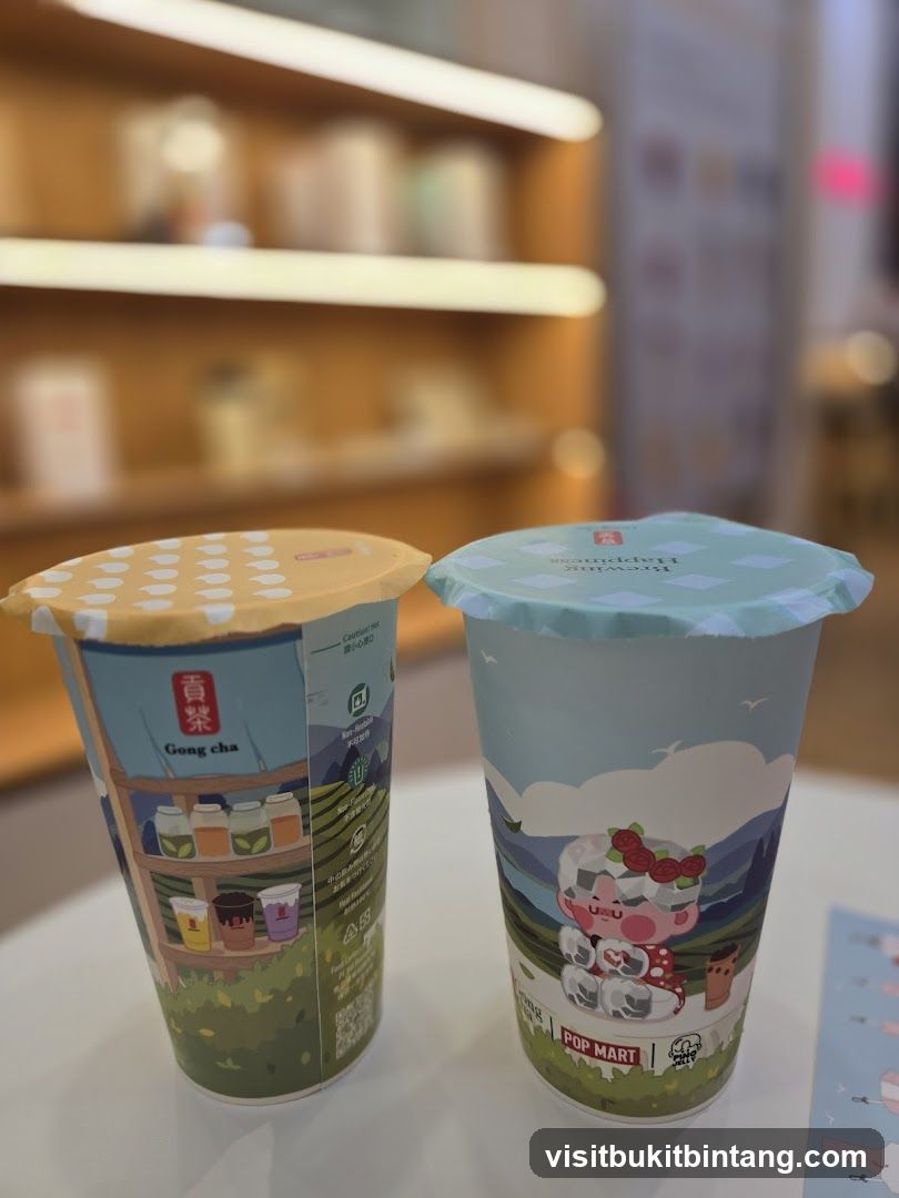 Gong Cha Bubble Tea Cups
