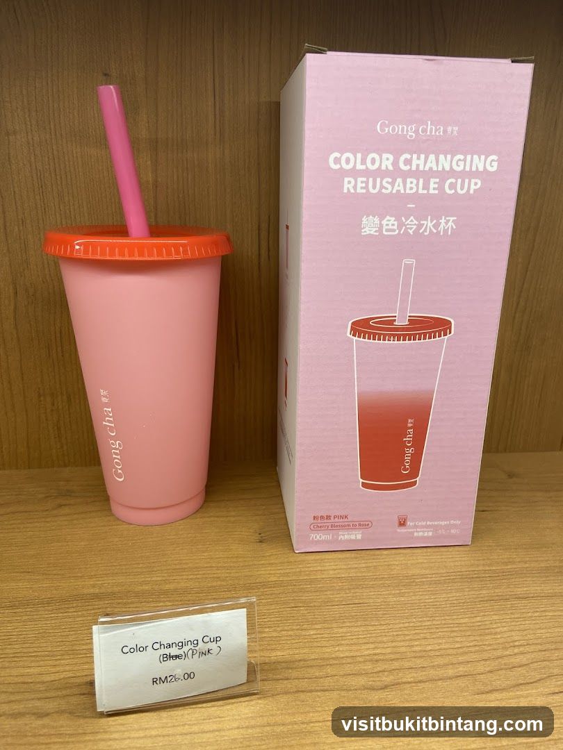 Gong Cha Color Changing Reusable Cup