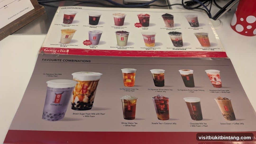 Gong Cha Menu