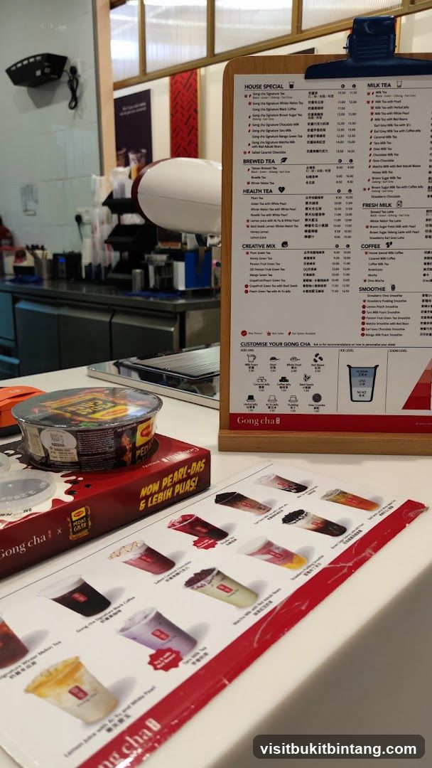 Gong Cha Menu and Products