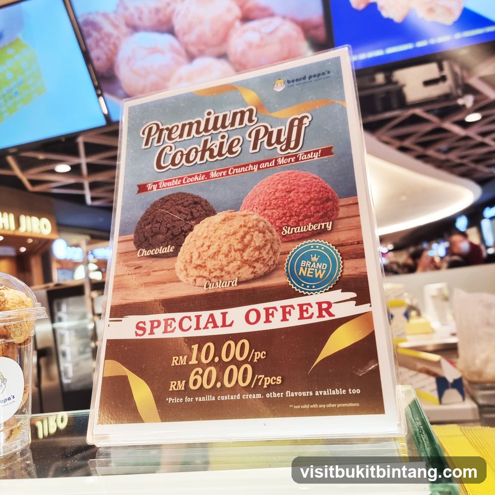 Beard Papa's Premium Cookie Puff Special Offer