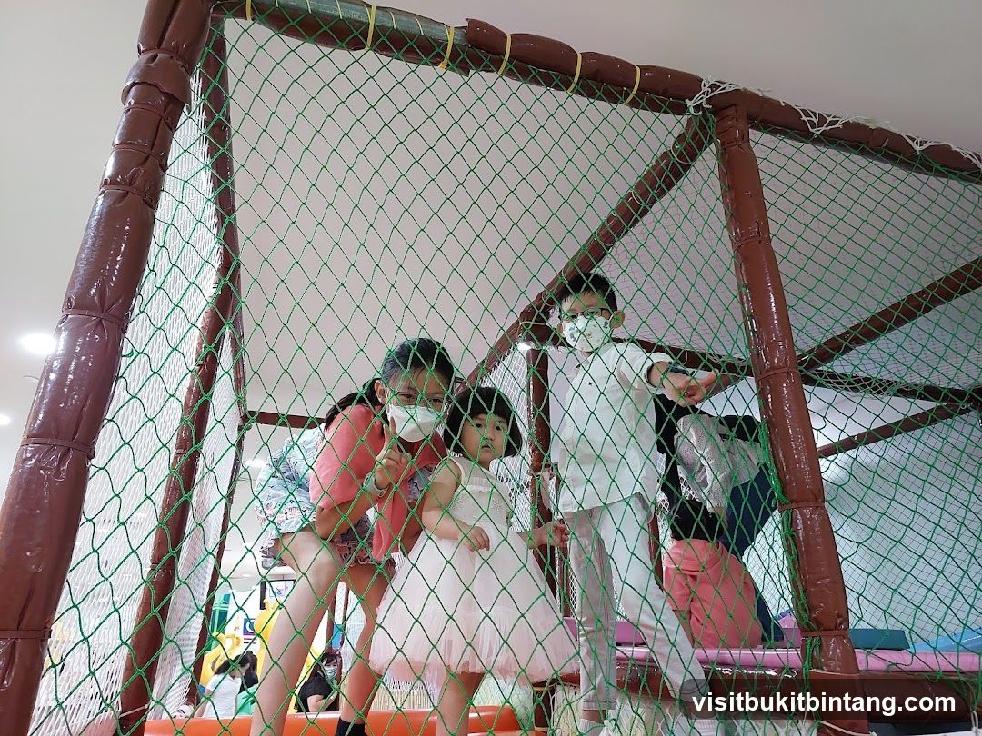 Children in a play area