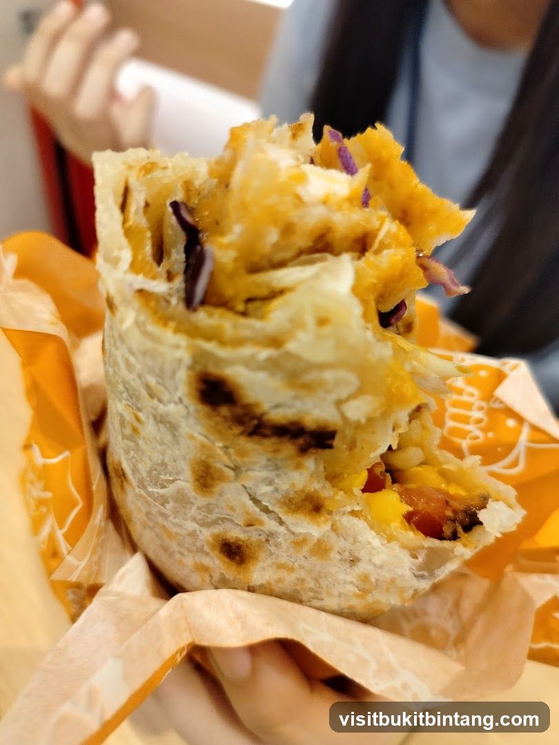 Close-up of a wrap