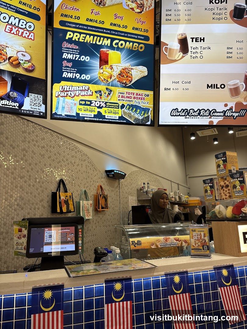 Restaurant Menu and Counter
