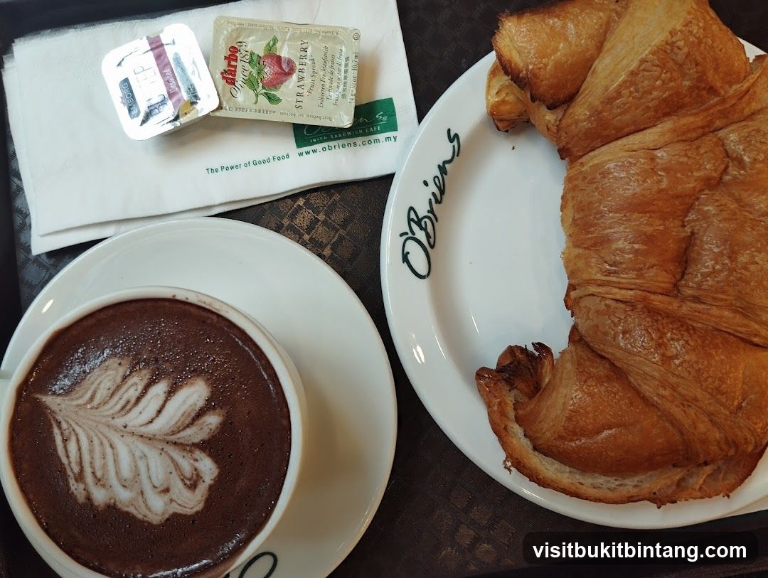Croissant and Hot Chocolate