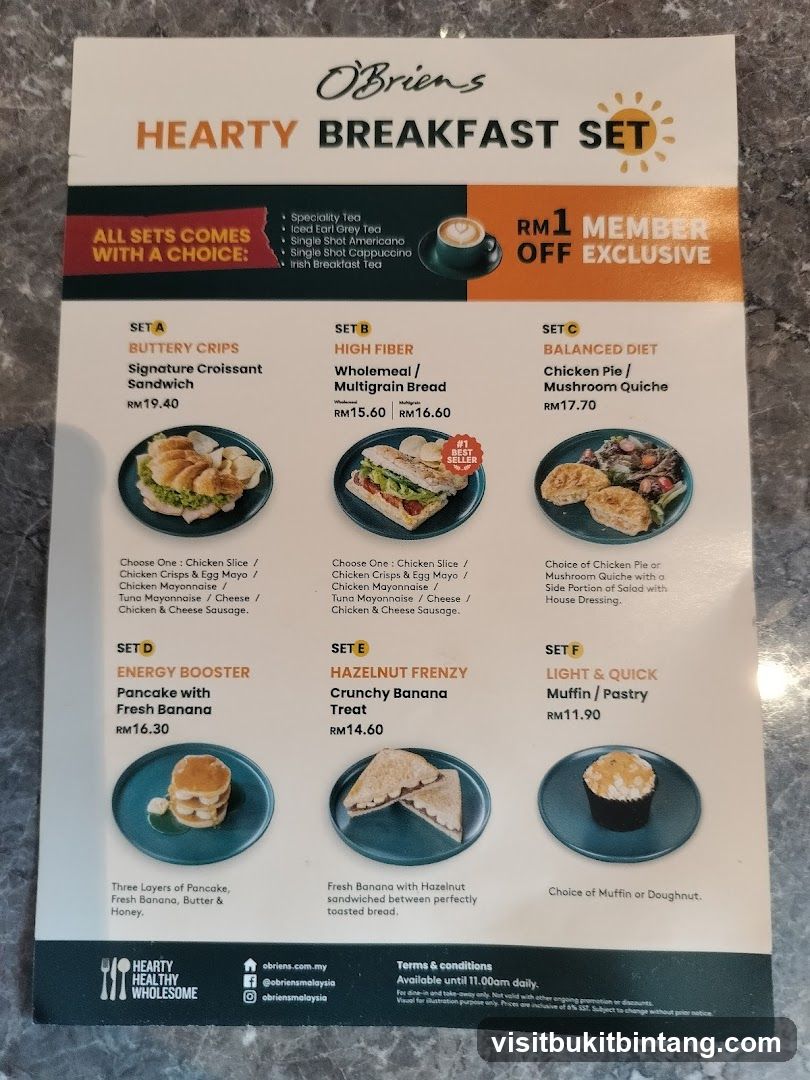 O'Briens Hearty Breakfast Set