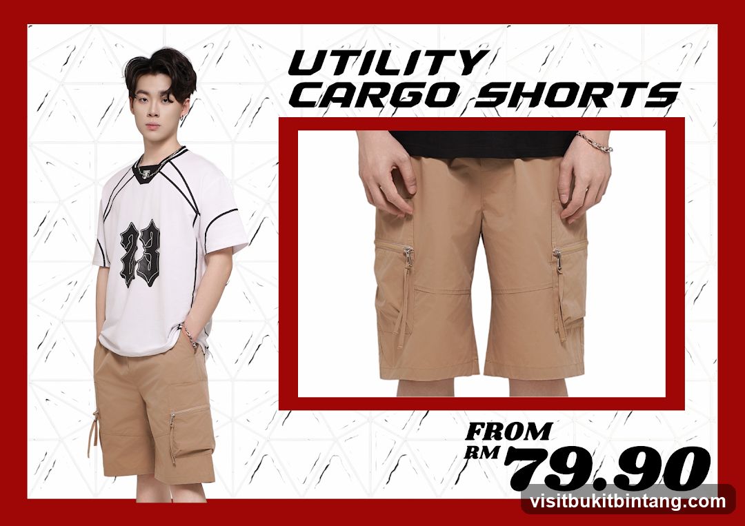 Utility Cargo Shorts Advertisement
