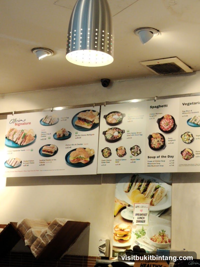 Restaurant Menu Display