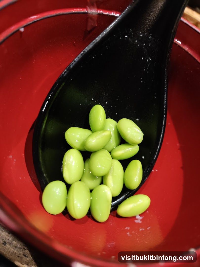 Edamame on a Spoon