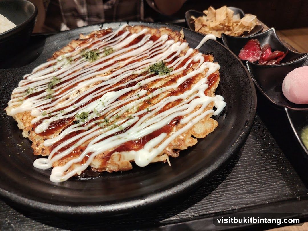 Okonomiyaki with Toppings