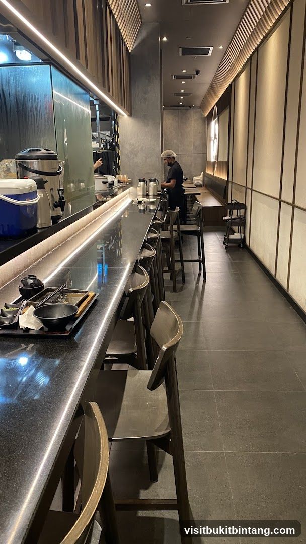 Restaurant Interior with Bar Seating