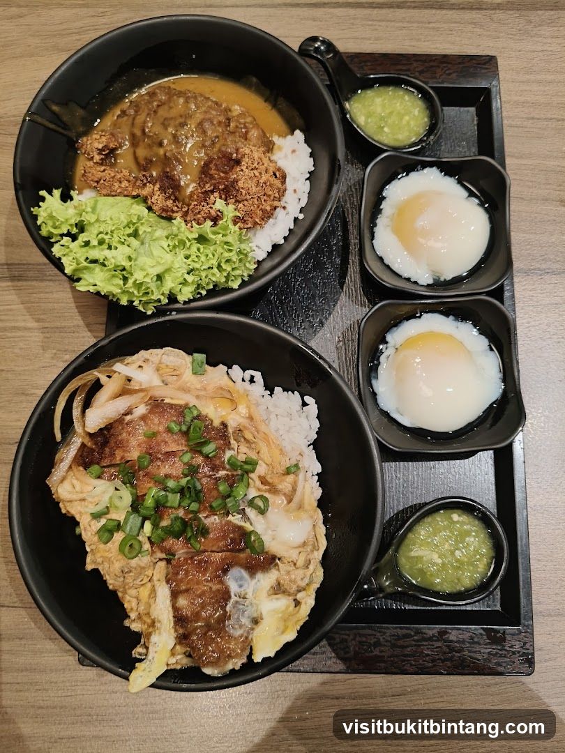 Japanese Rice Bowls with Sides