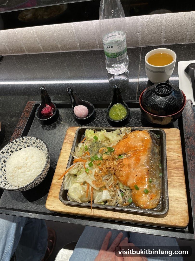 Salmon and Vegetable Platter
