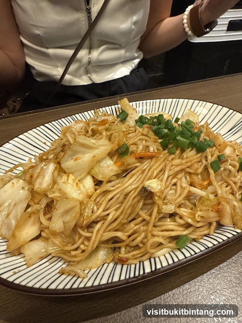 Noodles with Cabbage and Scallions