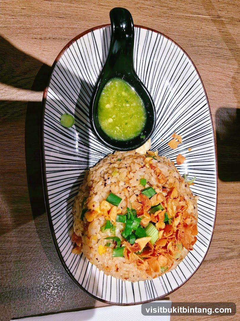 Fried Rice with Dipping Sauce