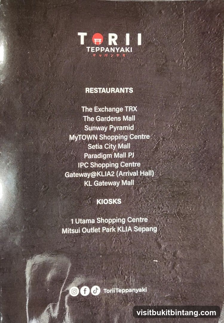 Torii Teppanyaki Locations