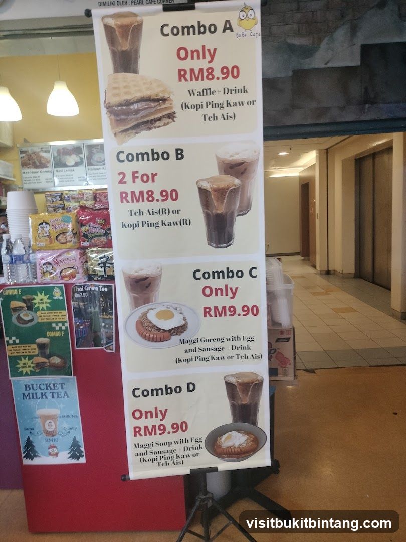 Cafe Combo Menu