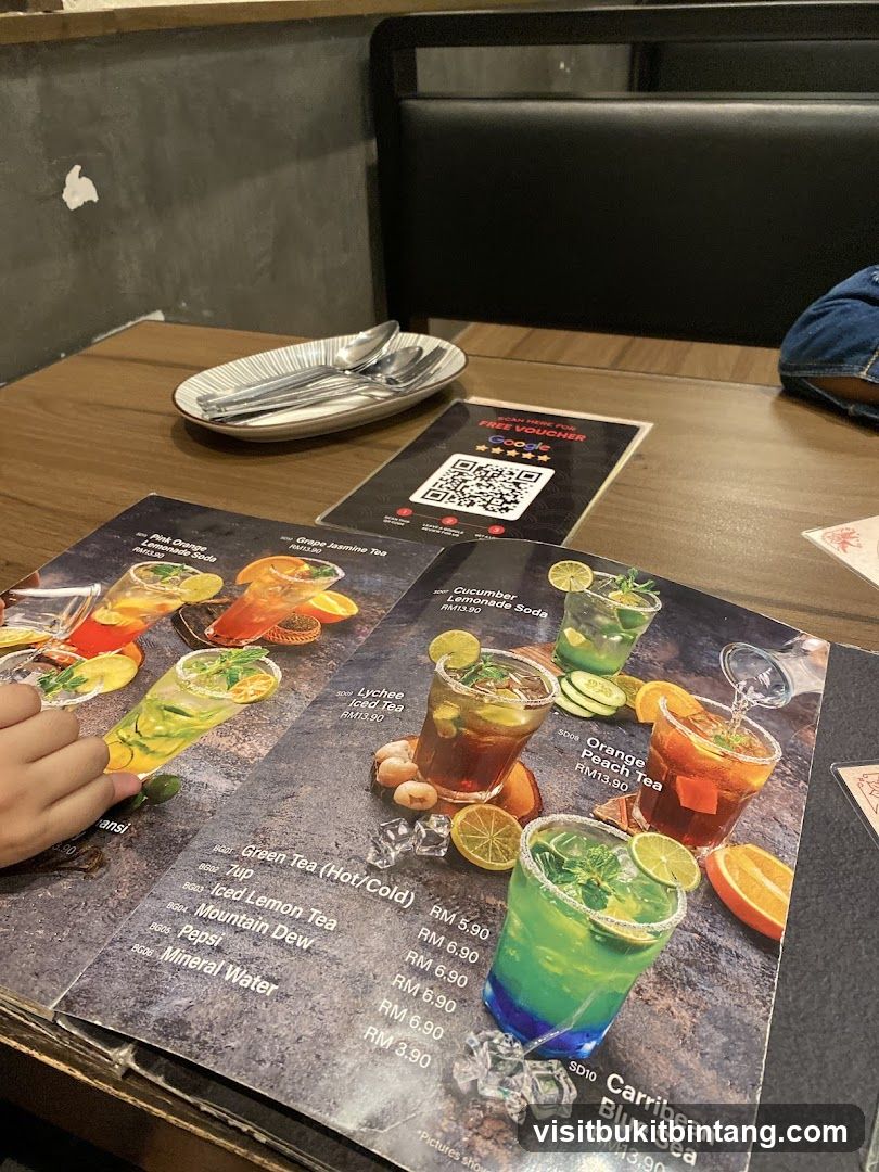 Drinks Menu