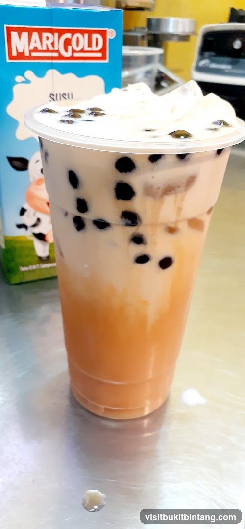 Bubble Tea with Marigold Milk Carton