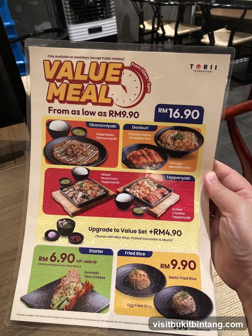 Torii Teppanyaki Value Meal