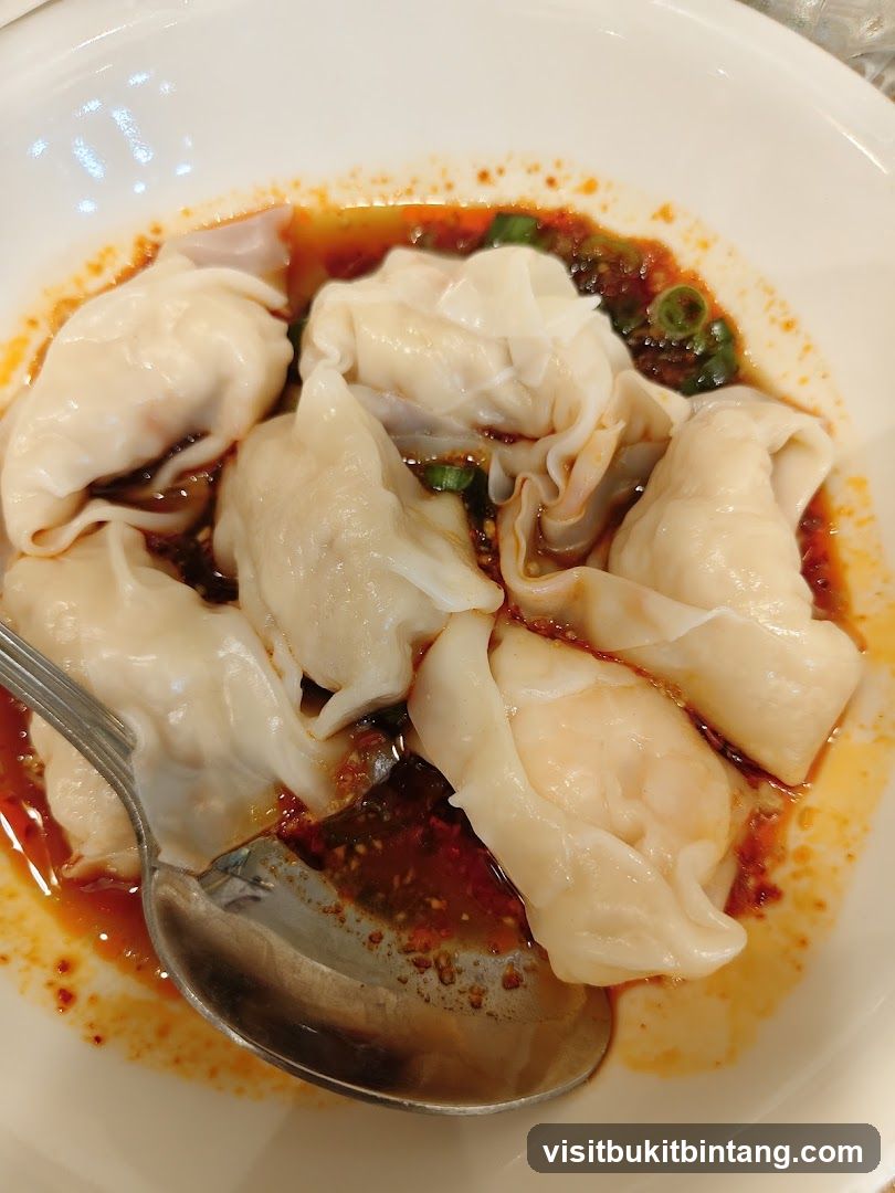 Wontons in Chili Oil