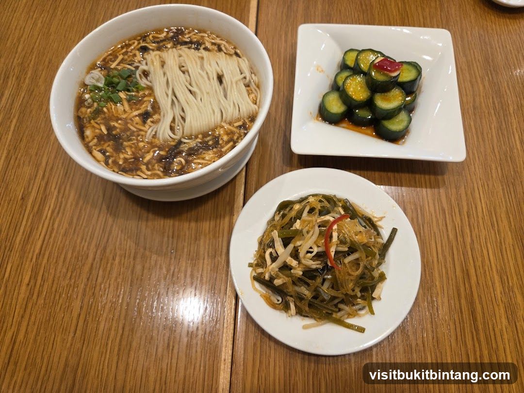 Noodle Soup and Side Dishes