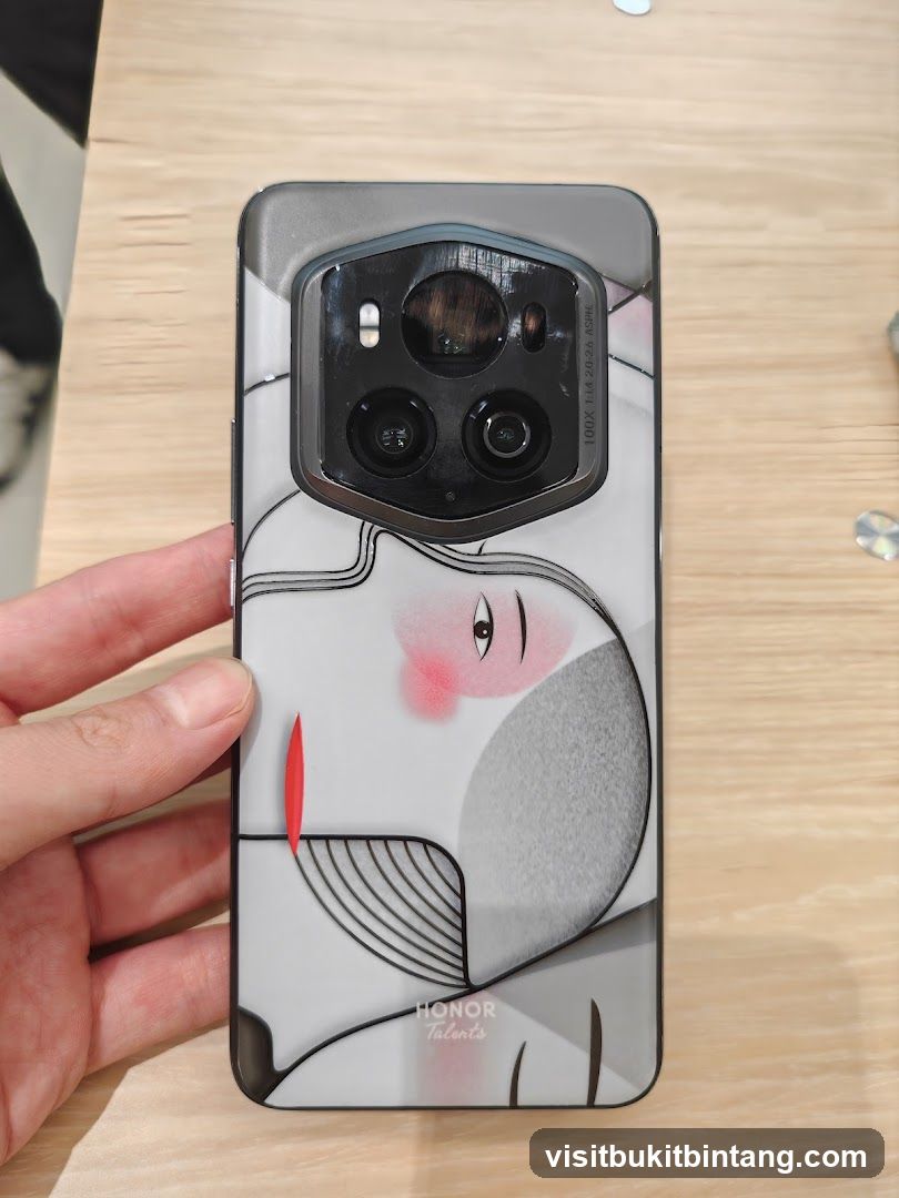 Phone with artistic case