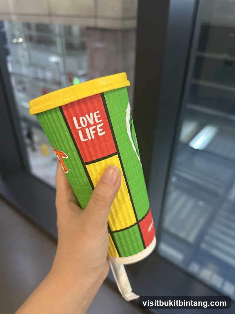 Cup with "LOVE LIFE" text