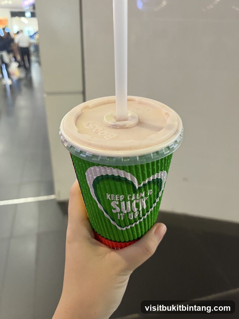 Drink cup with text