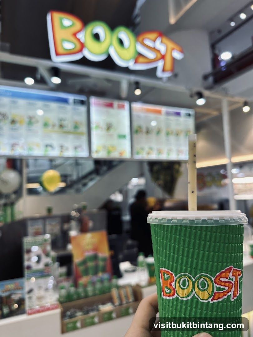 Boost Juice Cup and Menu Boards