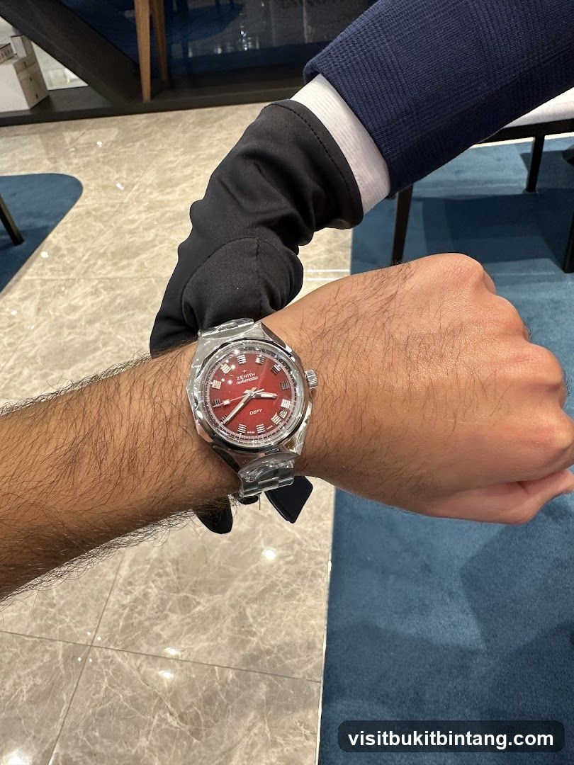 Watch on wrist