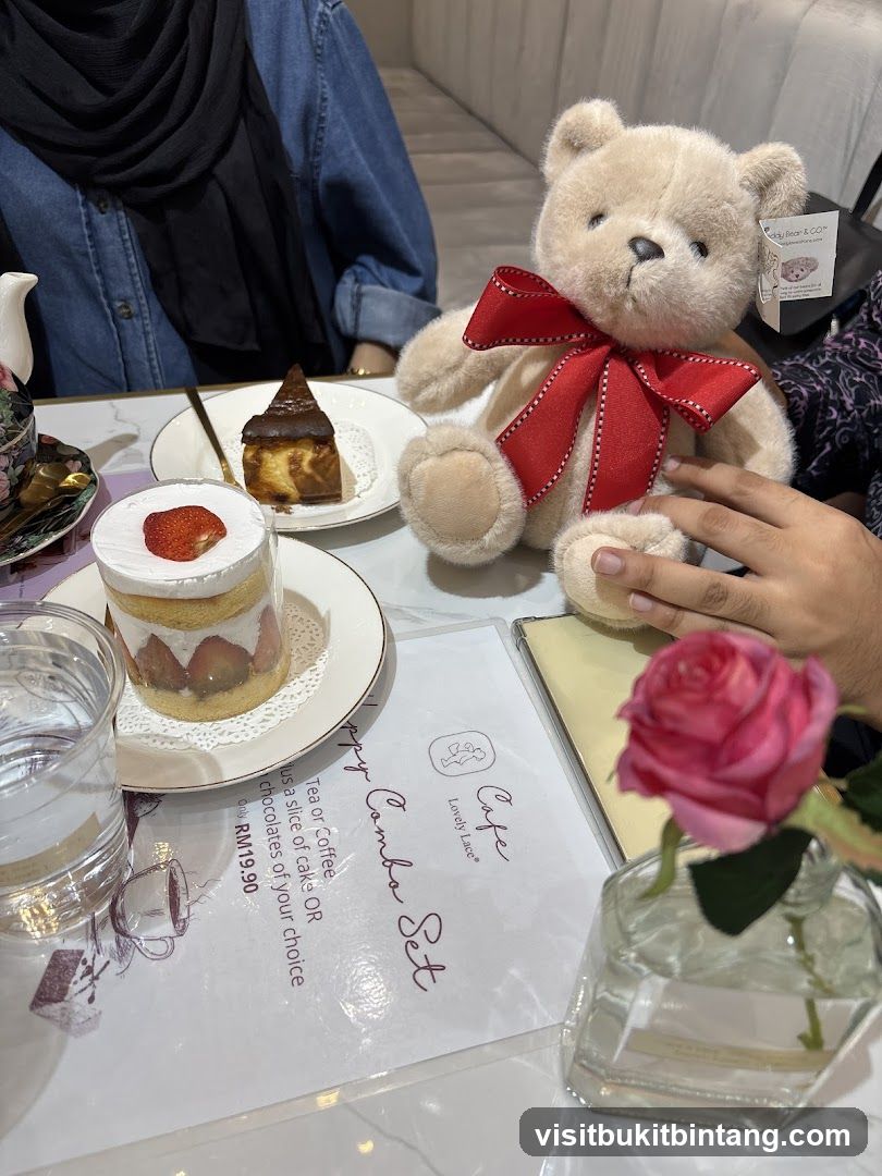 Dessert and Teddy Bear