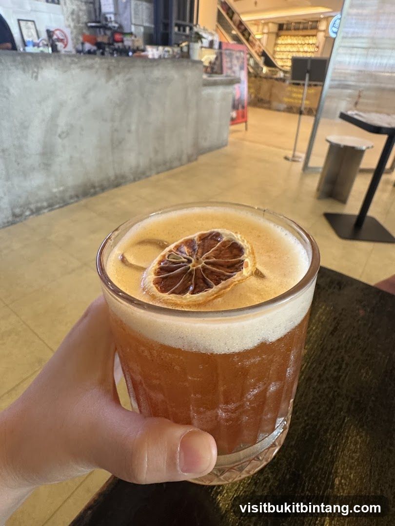 Drink with Dried Orange Slice