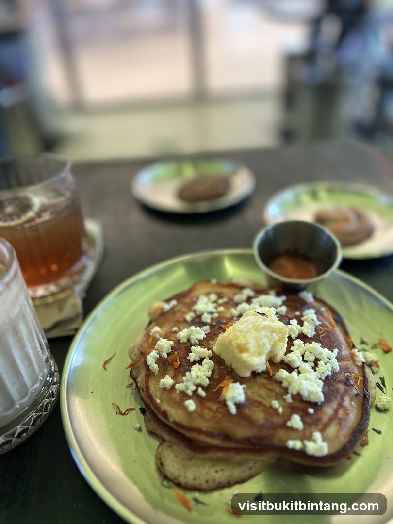 Pancakes with Butter and Feta
