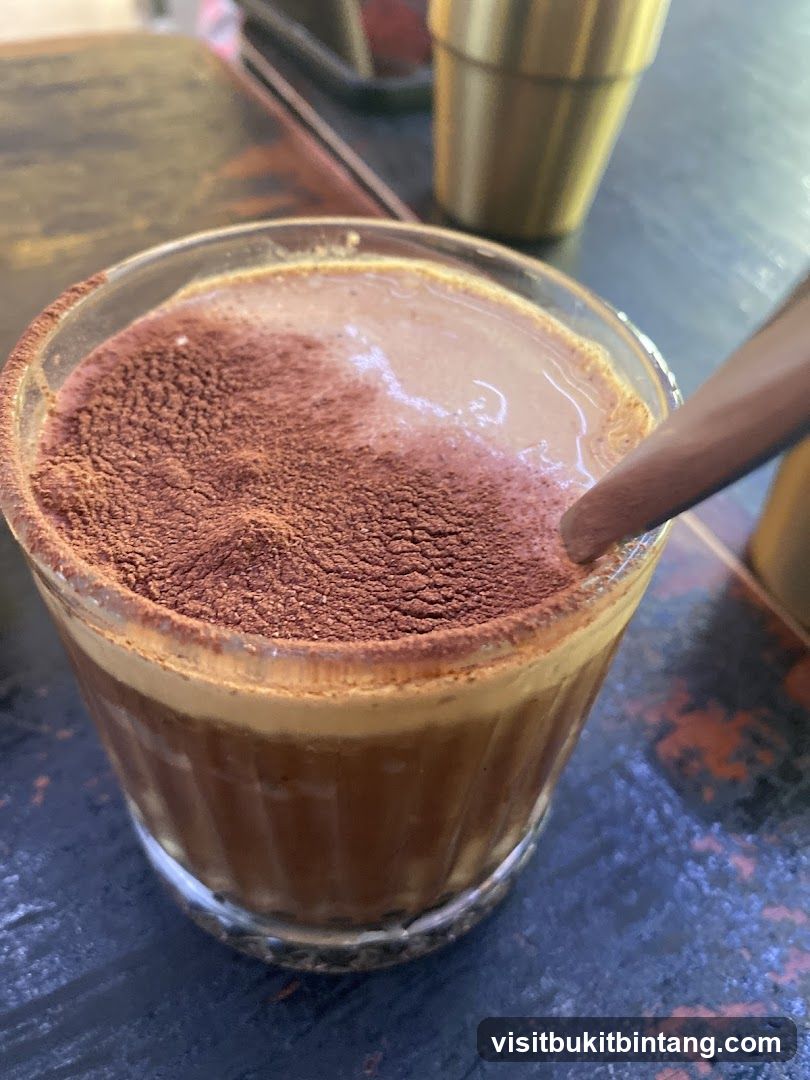 Coffee Drink with Cocoa Powder