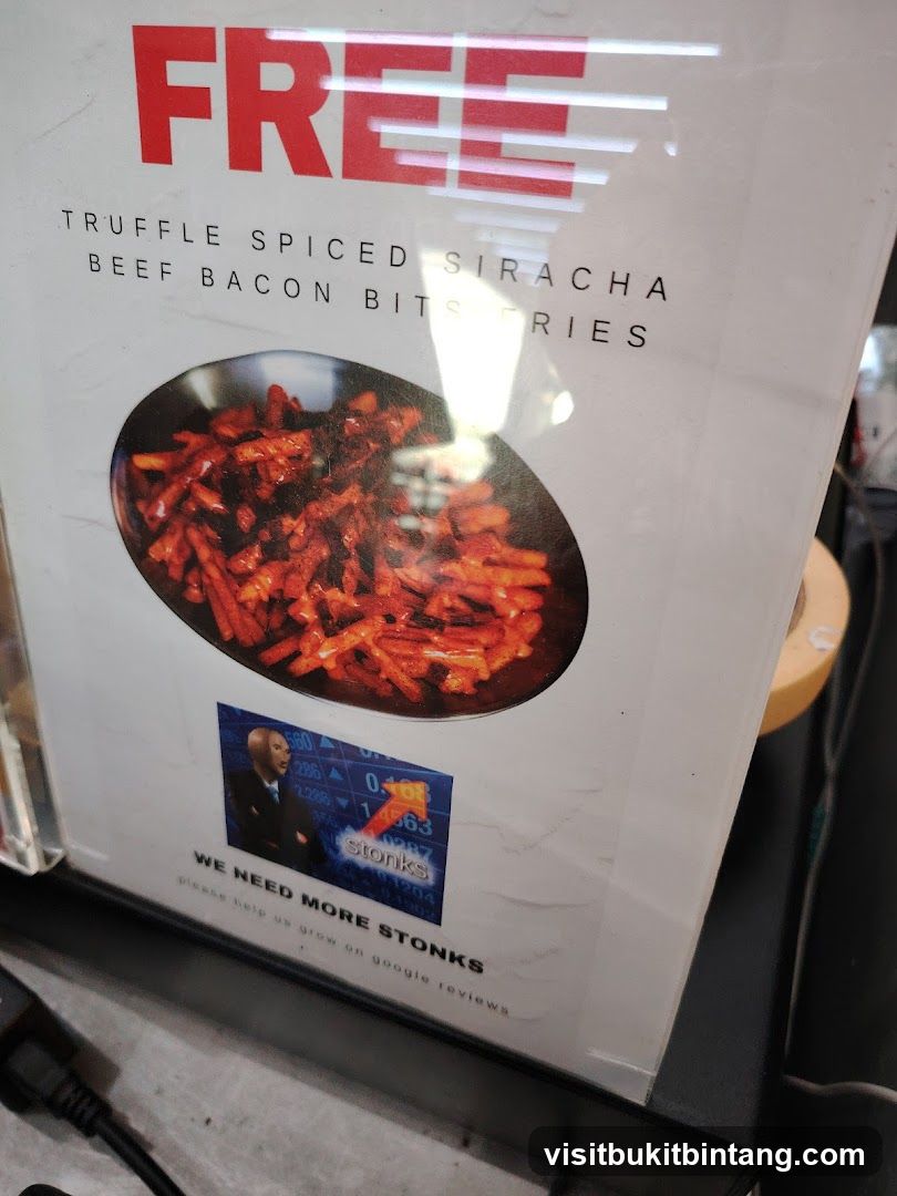 Free Truffle Spiced Beef Bacon Bits Fries