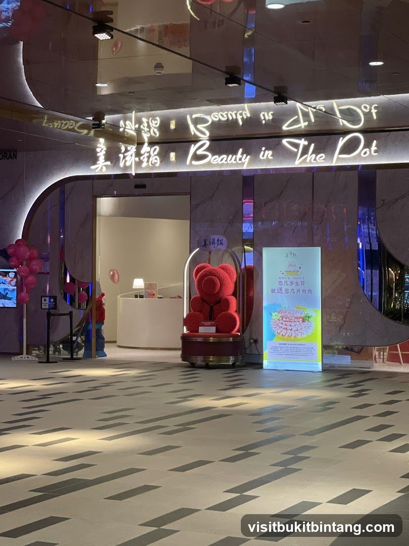Restaurant Entrance with Neon Signage