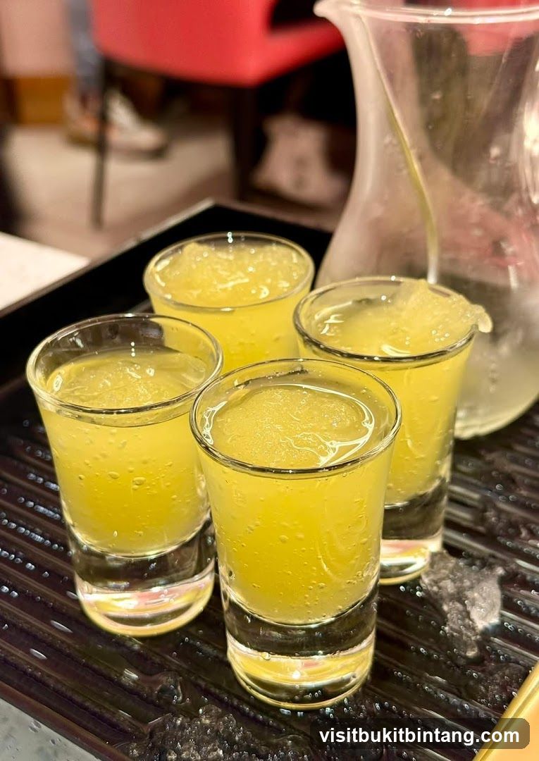 Four Yellow Drinks