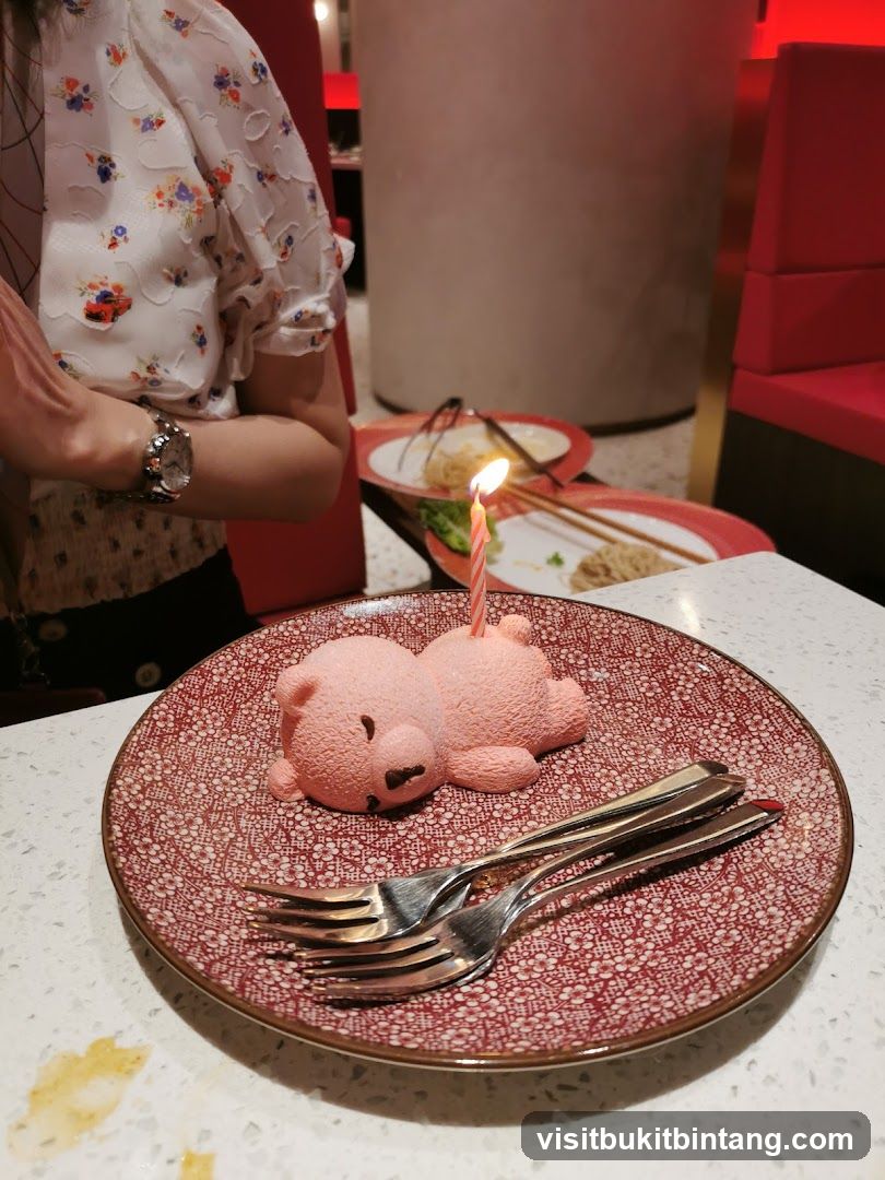 Dessert with Candle