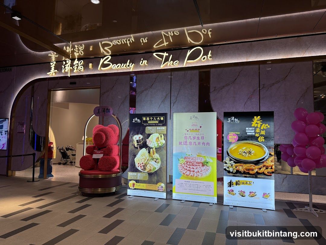Restaurant Entrance with Promotional Posters