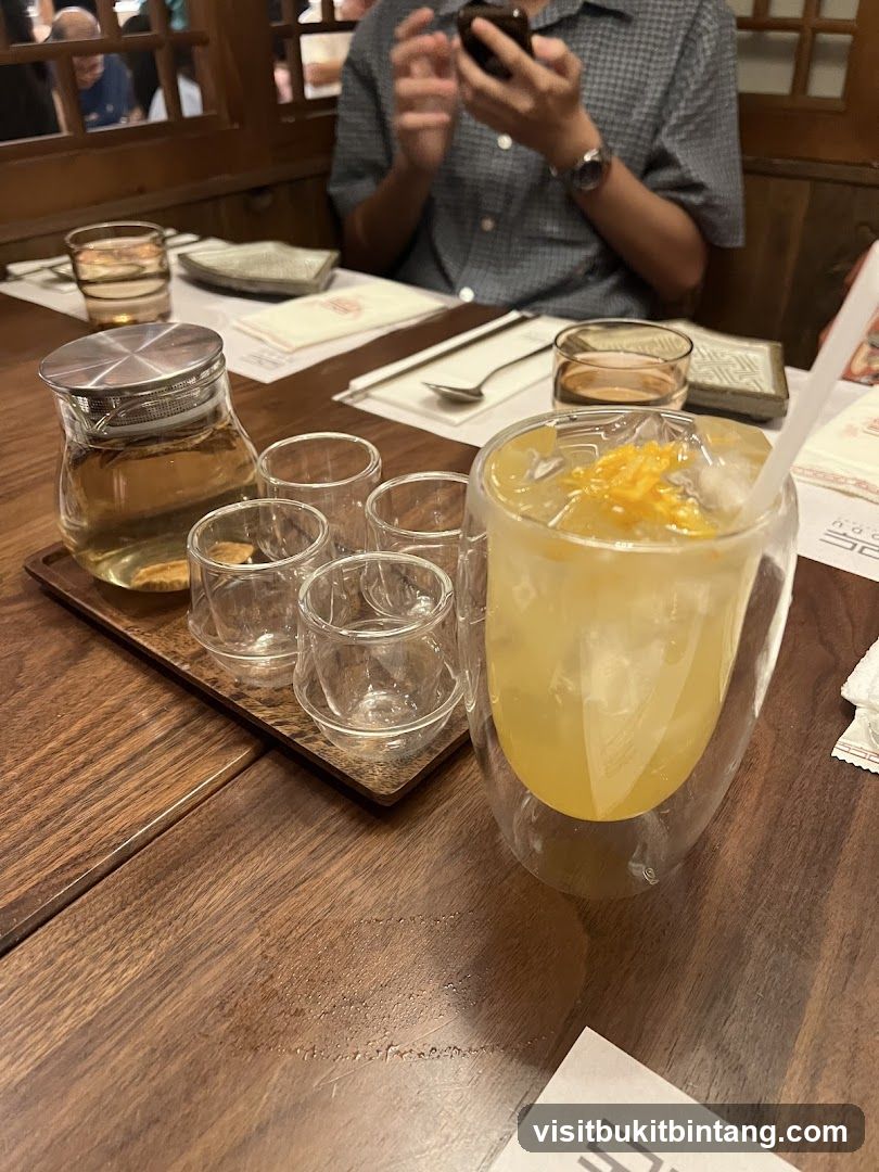Table Setting with Drinks