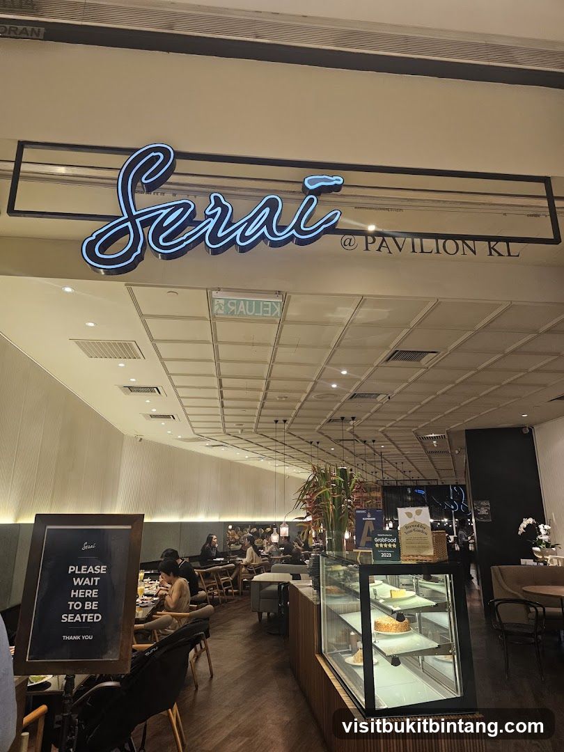 Restaurant Interior with Neon Sign
